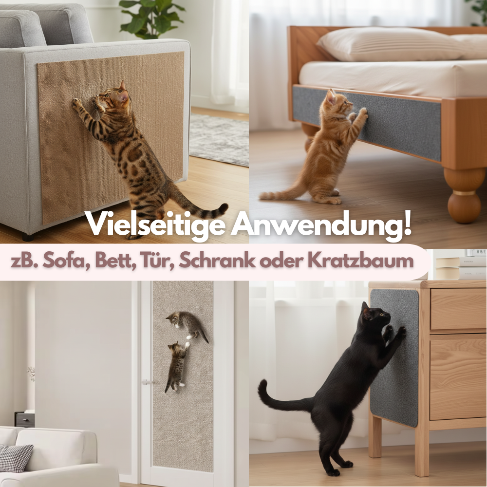 Schützende Katzen Kratzpappe